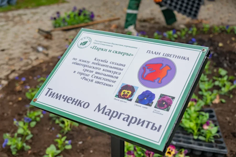 В Севастополе воплотили в жизнь лучшие идеи конкурса «Рисуй цветами»